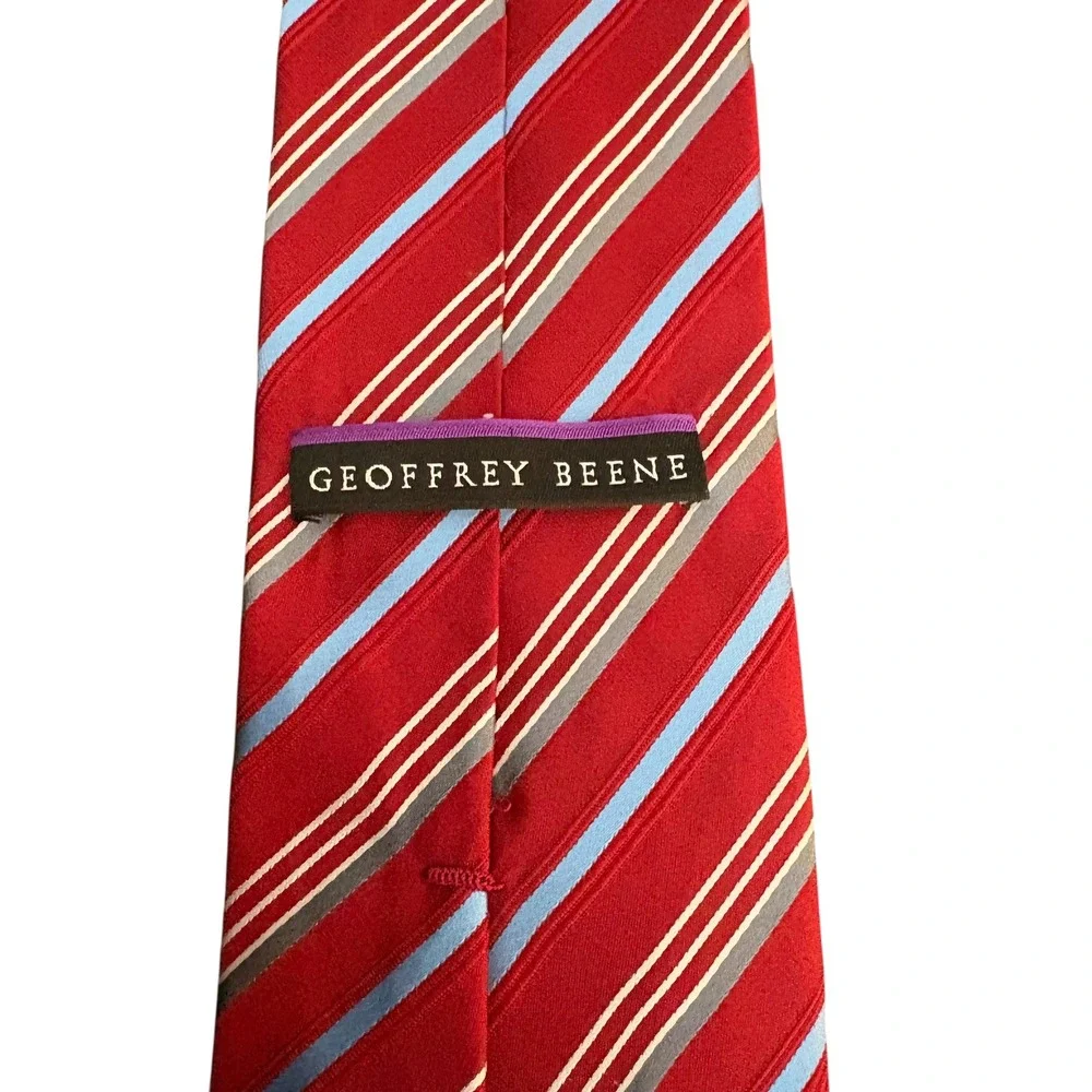 Geoffrey Beene‎ Red Striped Necktie Men's Classic Tie 60